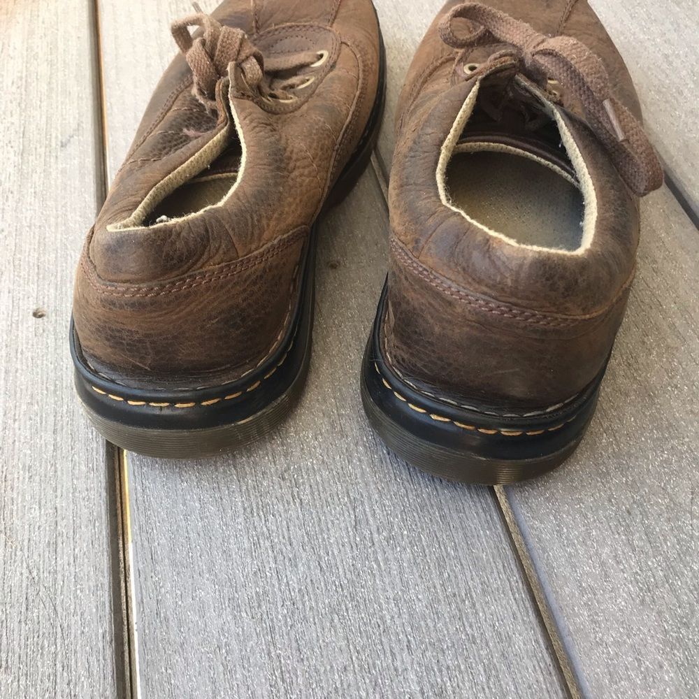 Dr. Martens John Brown Leather 5 Eye Shoes - Picture 4 of 7